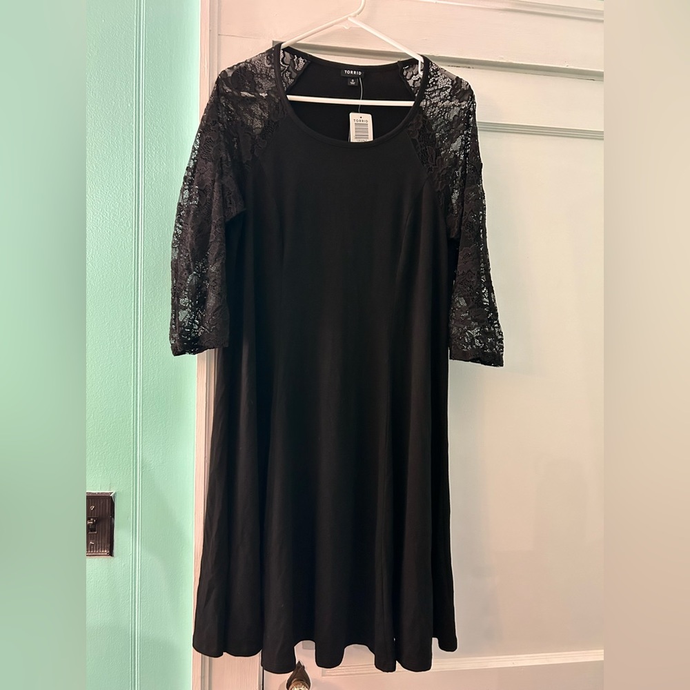 Torrid Black & Lace Dress